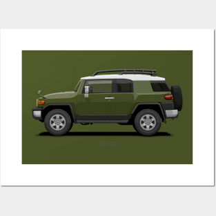 FJ Cruiser Army Green Posters and Art